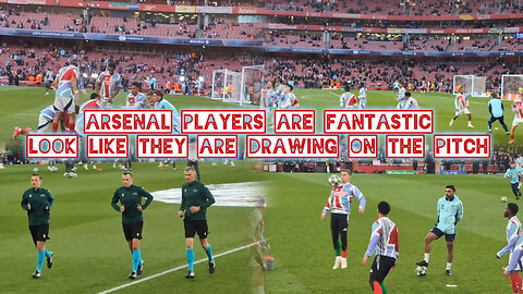 Arsenal players are fantastic look like they are drawing on the pitch