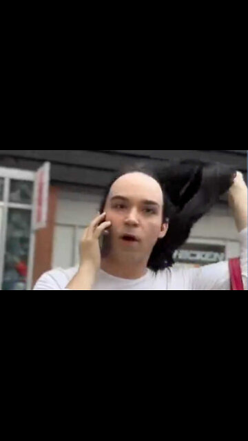 Transgender Rips off Own Wig During Freakout