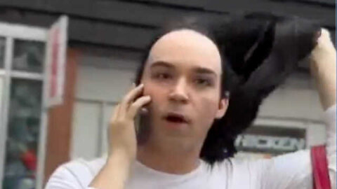 Transgender Rips off Own Wig During Freakout