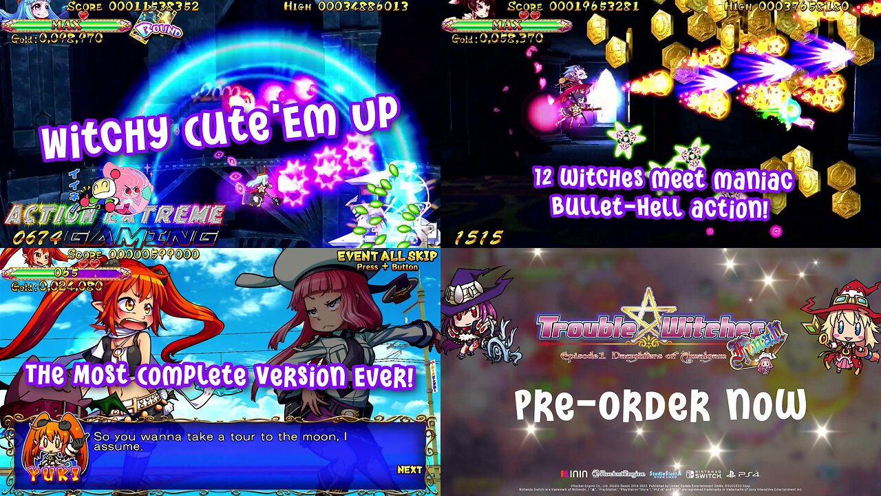 Trouble Witches Final! Episode 01: Daughters of Amalgam (Nintendo Switch and Playstation 4) Pre-Order Trailer