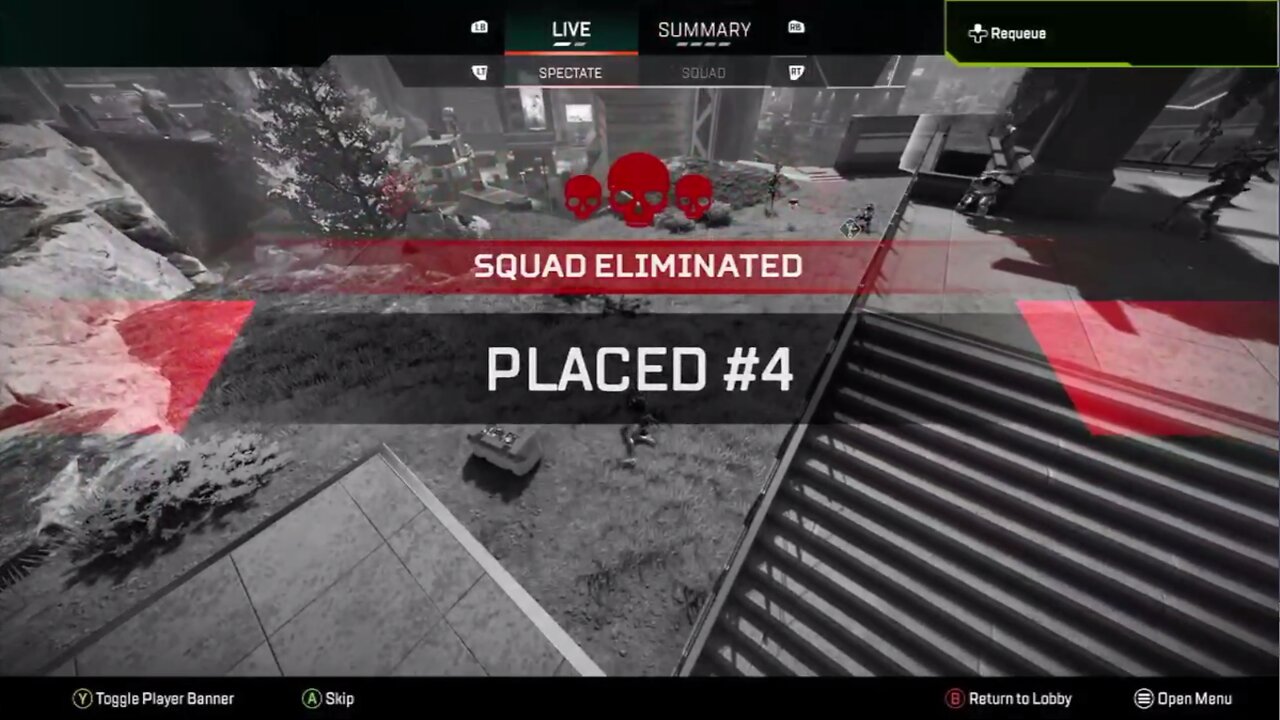 Hiding to 4th place