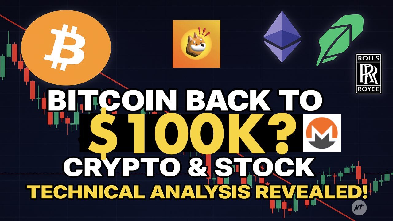 🚀 Bitcoin Back to $100K? Crypto & Stock Technical Analysis Revealed!