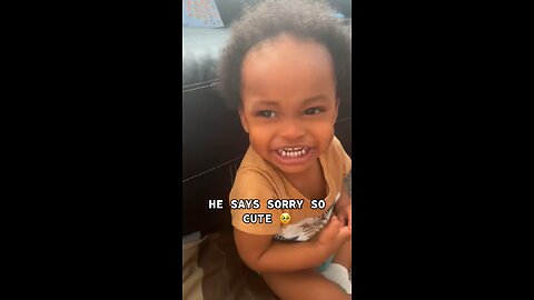 “ you won’t believe how baby AJ says sorry too cute”