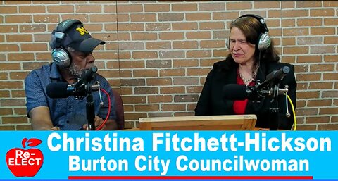 Christian Fitchett- Hickson , Candidate for Burton City Council Talks with George Moss