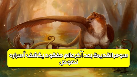 نصوص سومر القديمة: بُعد آخر؟ عالم مفقود يكشف أسراره! #سومر #حضارات #تاريخ