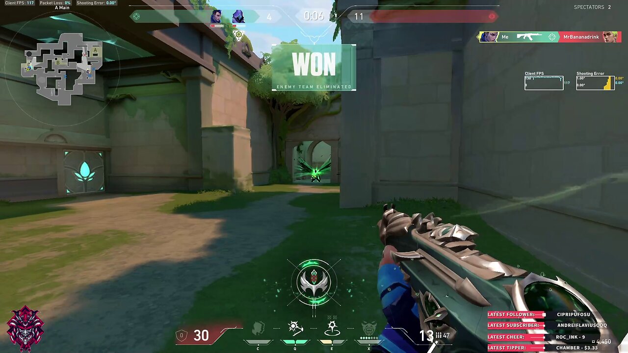 When the teammate doesn't trust you, but you manage to win the gun fight