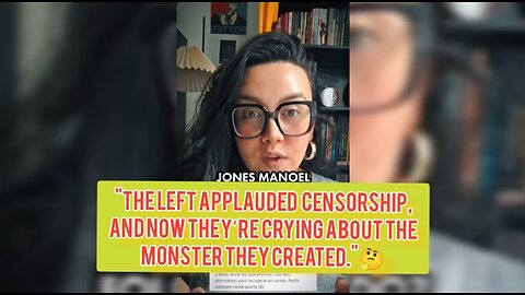 "The left applauded censorship, and now they’re crying about the monster they created."