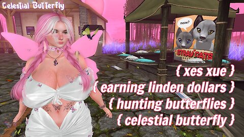 Get Free Linden Dollars in Second Life via Celestial Butterfly Hunt at Happy Pet Breedable!