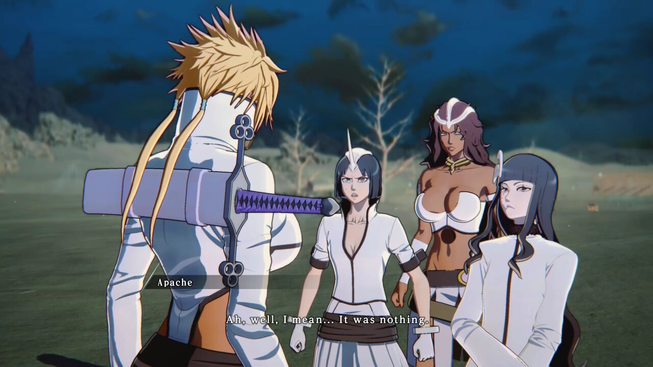 halibel/apache/sun-sun/mila rose secret story all dialogue/cutscenes BLEACH Rebirth of Souls