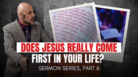 PUTTING CHRIST FIRST REQUIRES SACRIFICE, SEPARATION, AND BEING SET (PART 2)
