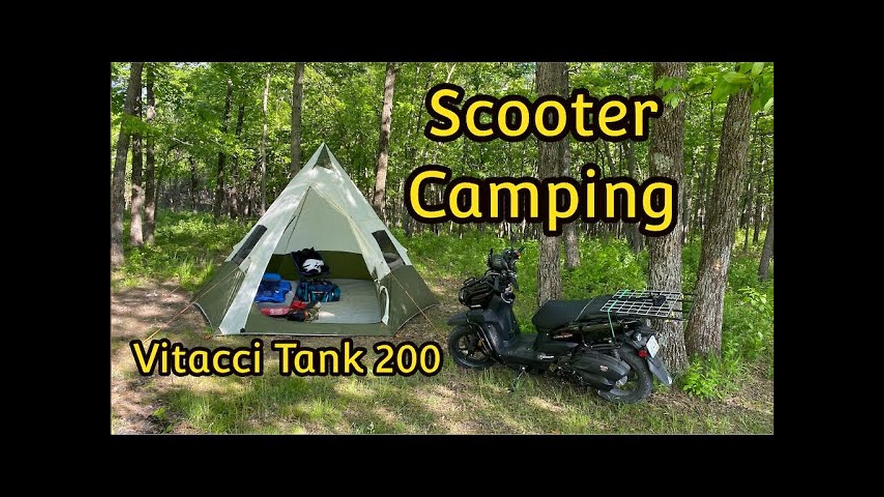 First Time Scooter Camping (Tank 200 Deluxe)