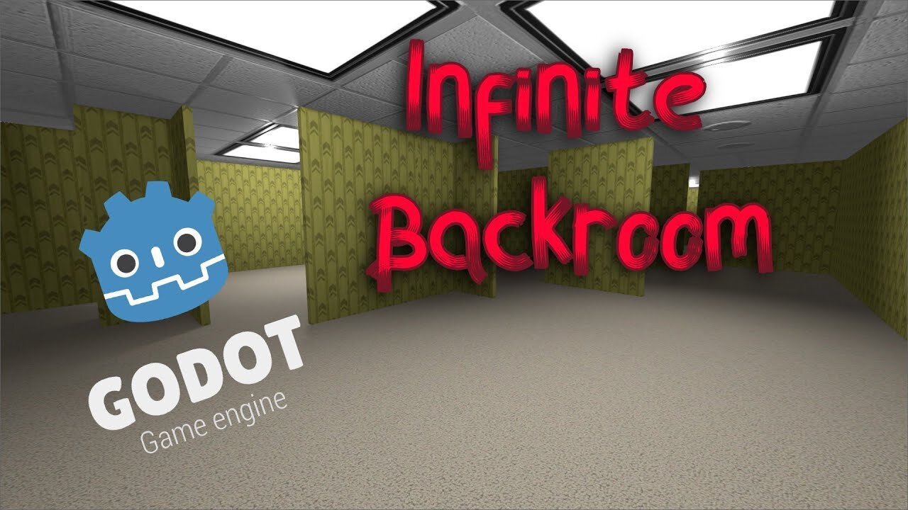 I made Infinite Backroom game in Godot.