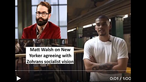 Matt Walsh on New Yorker agreeing with Zohrans vision even though he disagrees with policies