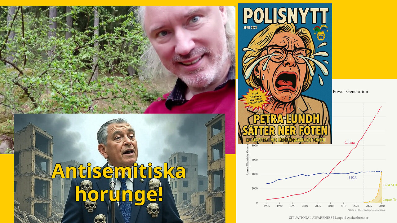 Judiskt invandringskrig mot Sverige. Korrekt återvandringsgalenskap. Skitiga städer. Textillagidioti