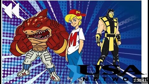 USA Action Extreme Team Ep 2 Mighty Max WildCats Double Dragon Mortal Kombat Street Sharks
