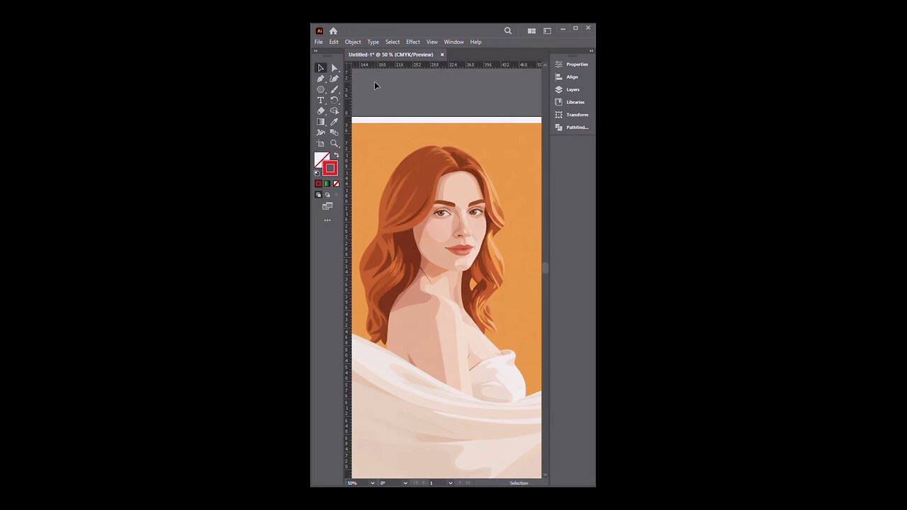 How to convert image to illustration #illustration #adobeillustration #vector #shortsfeed #fyp