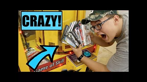 I WON SO MANY PRIZES FROM A RIGGED ARCADE GAME! MALFUNCTION!