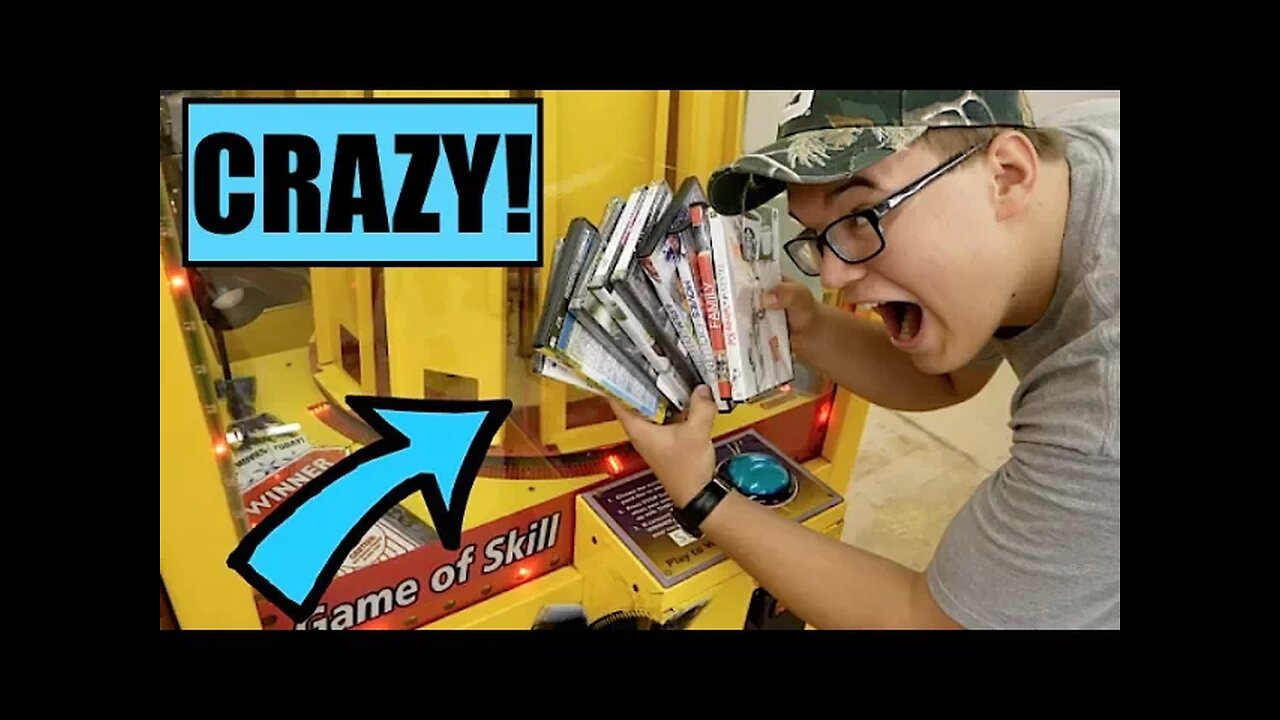 I WON SO MANY PRIZES FROM A RIGGED ARCADE GAME! MALFUNCTION!