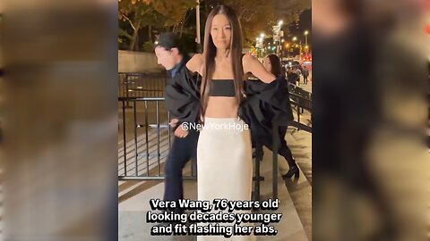 FASHION DESIGNER VERA WANG, 76 YEARS OLD, SHE WAS BORN IN 1949