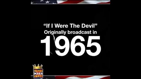 HOLY SHlT Y'ALL!!! WATCH THIS!!! And remember it was originally broadcasted in 1965! - ‘A Warning