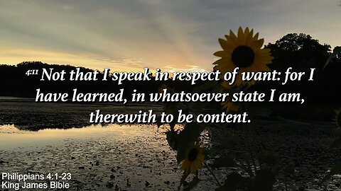 Sunday Morning, May 25th - For I Have Learned
