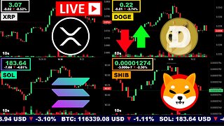 🟢 XRP, Dogecoin, Solana, and Shiba Inu | LIVE Crypto Prices & Charts 24/7 🔴