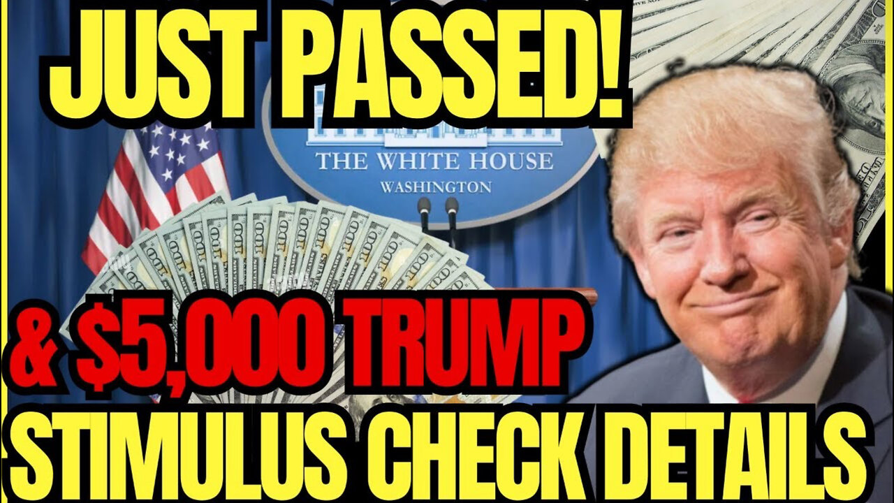JUST PASSED! Trump's Stimulus Refund Checks for Millions of Americans