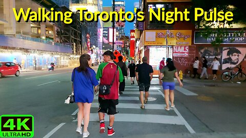 【4K】Downtown Toronto Summer Night Walk: The One (Canada's Tallest Skyscraper) 🇨🇦