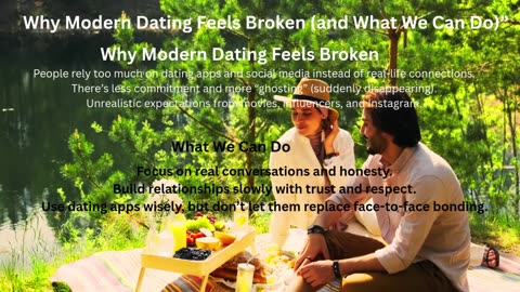 Why Modern Dating Feels Broken (and What We Can Do)”