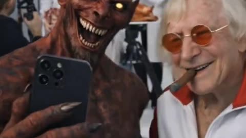 How many public cult figures do you recognise in this devlish AI video?