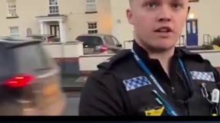 UK Police officer goes straight to we will arrest you under the terrorist act for nothing illegal