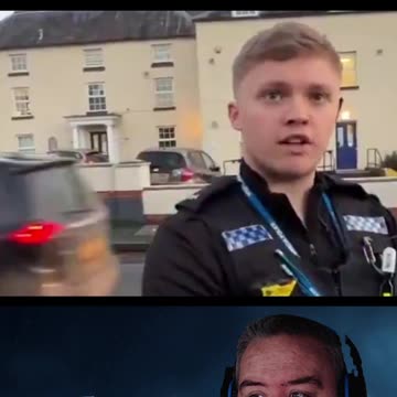 UK Police officer goes straight to we will arrest you under the terrorist act for nothing illegal