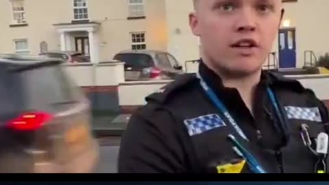 UK Police officer goes straight to we will arrest you under the terrorist act for nothing illegal