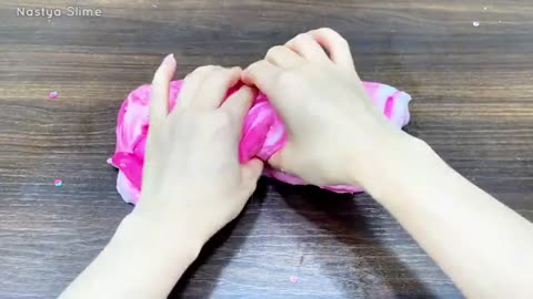 PURPLE vs PINK PONY Slime Battle Glossy ASMR Slime Mixing_part4
