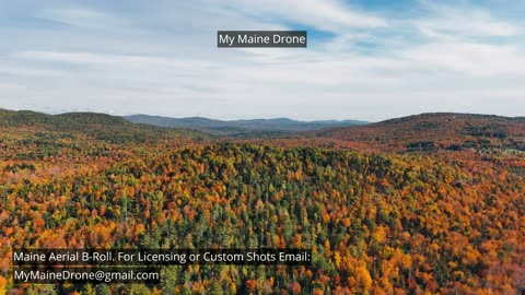 Maine B-Roll (No Audio): Fall Foliage in Woodstock Maine Video 3