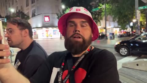 Weird democrats show up to Charlie Kirks vigil.......