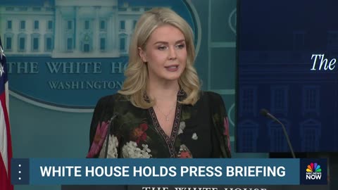 White House holds press briefing Karoline Leavitt