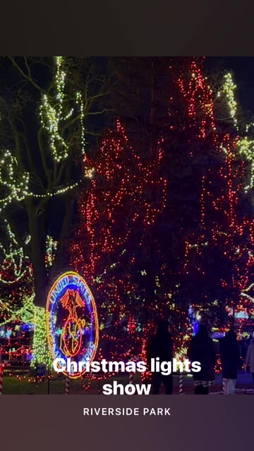 Christmas lights show in La Crosse