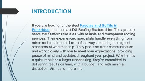 Best Fascias and Soffits in Penkridge