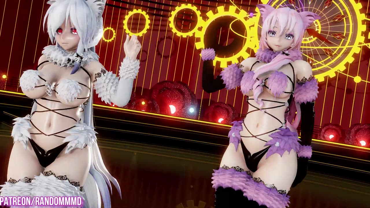 Wiggle Wiggle / Haku & Luka (Neko Suit) MMD