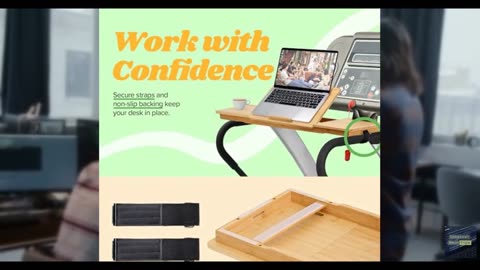 Houseables Treadmill Desk Attachment, Treadmill Desk Workstation, Laptop Holder,