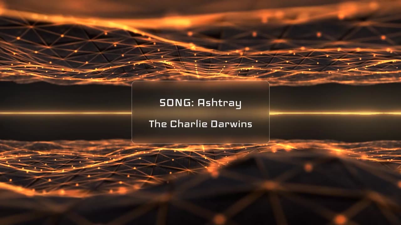 The Charlie Darwins - Ashtray Music Visualizer Pulsing Gold 1080p