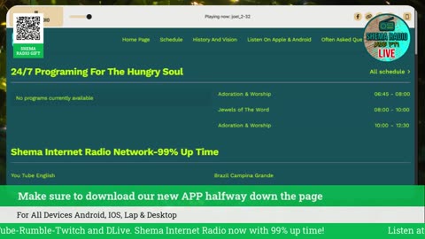 Shema Internet Radio Live Daily Stream