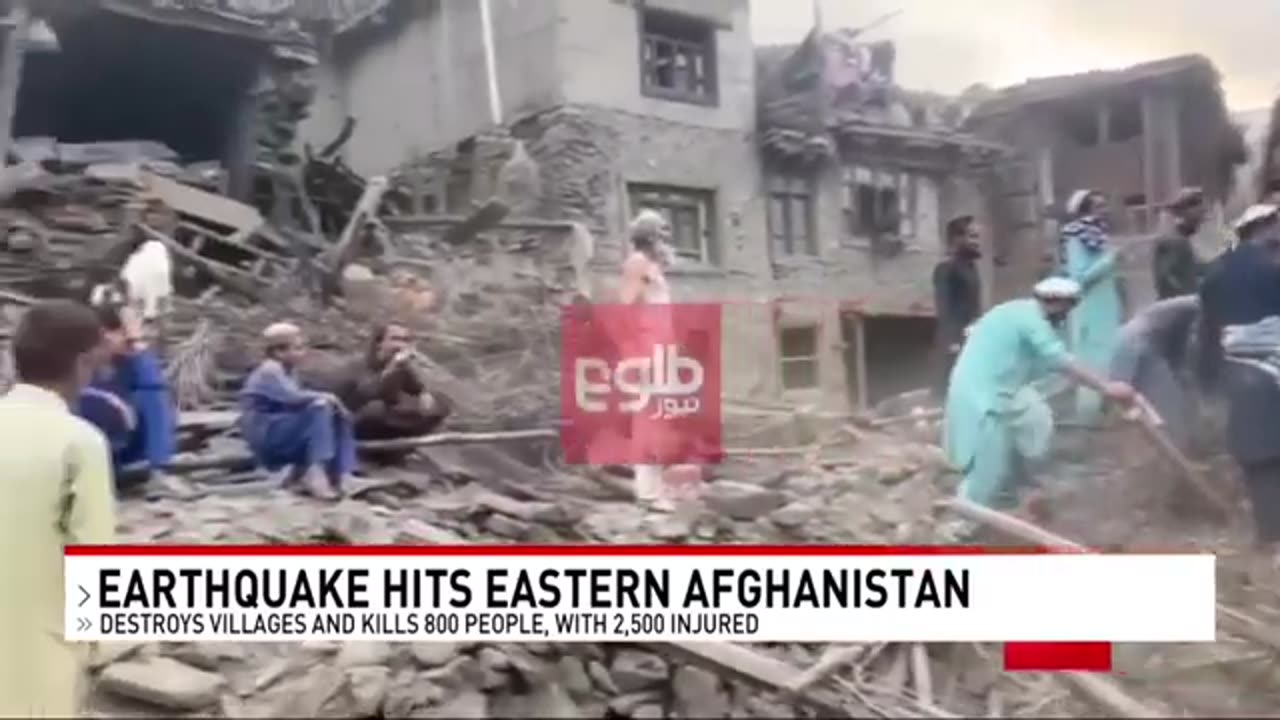 Earthquake devastates eastern Afghanistan with 800 reported dead, more than 2,500 injured