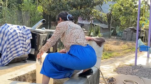 Village Girl Daily Life in nature Traditional Village Lifestyle Relaxing Village Vlog Rural