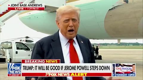 Trump Slams Jerome Powell at Joint Base Andrews: “Too Late” & Blasts $2.5 Billion Fed Project