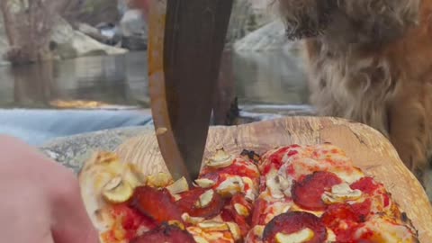 Handmade Pizza out in Nature 😍🔥