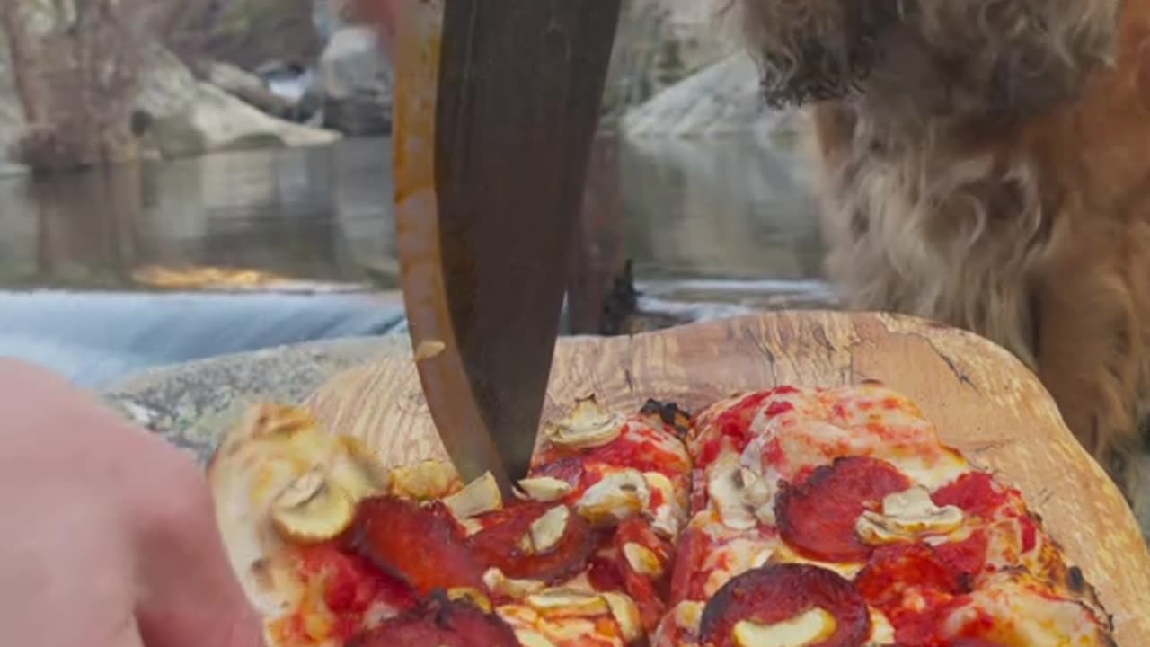 Handmade Pizza out in Nature 😍🔥