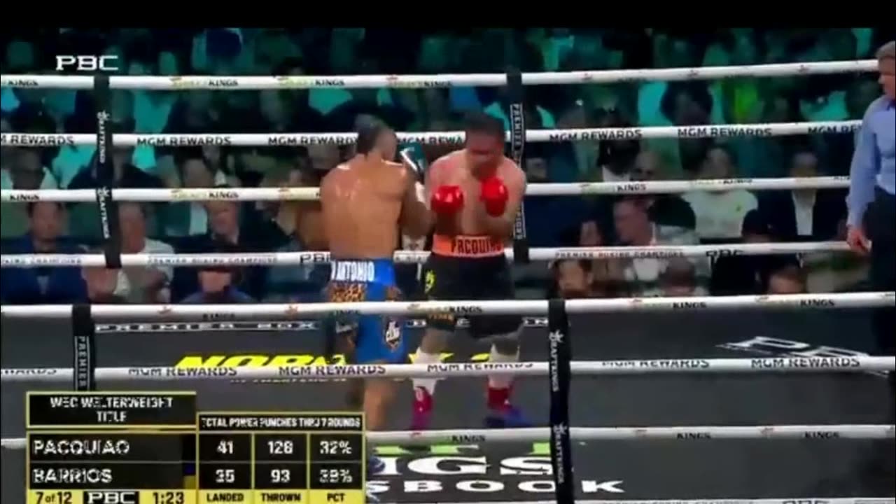 Combat de Boxe Mario Barios vs Manny Pacquiao