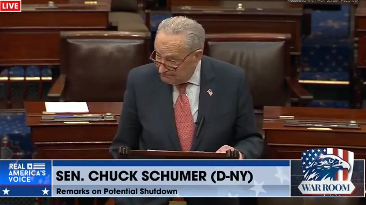 NO GOVT SHUT DOWN - BANNON> STUNNING SURRENDER BY SCHUMER - 15 mins.